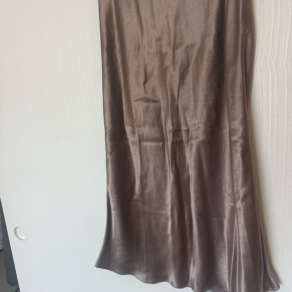Babaton Metallic Midi Skirt - Gold - Picture 2 of 5